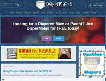 Tablet Screenshot of diapermates.com